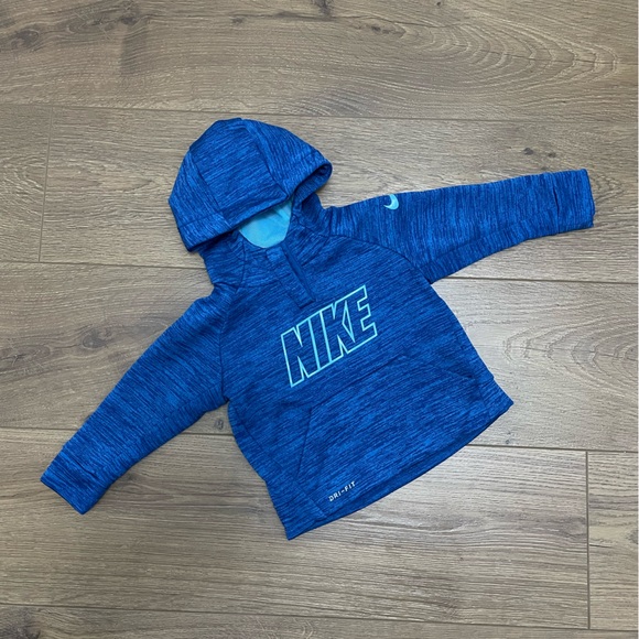 NIKE dri-fit Blue Pullover Sweatshirt Hoodie Infant 12M like new - Picture 1 of 3